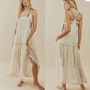 SOLD - NWT Lace Crochet Trails End Skirtall Overall Dress by Free People